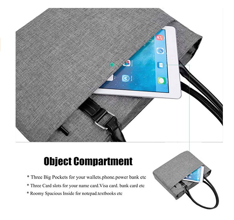 DTBG Laptop Tote Bag, Women Shoulder Bag Briefcase Casual Handbag Laptop - Image 6